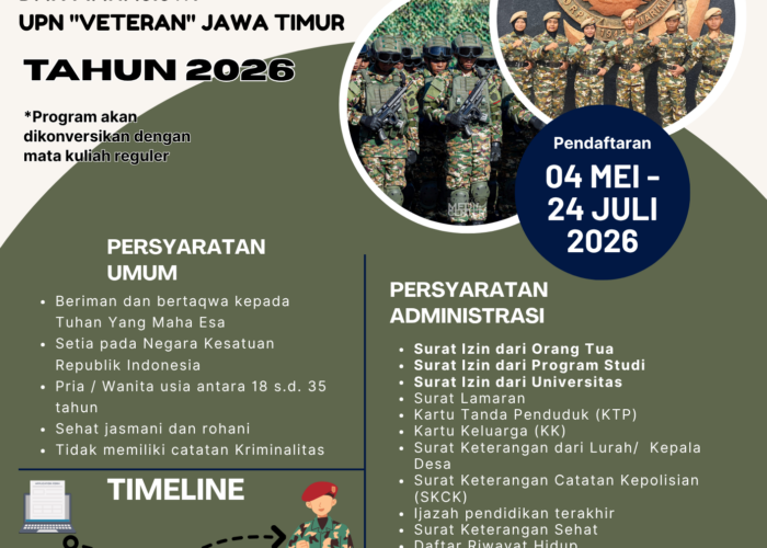 Pendaftaran Program Berkegiatan di Luar Kampus – Komponen Cadangan (KOMCAD) Matra Laut Tahun 2026